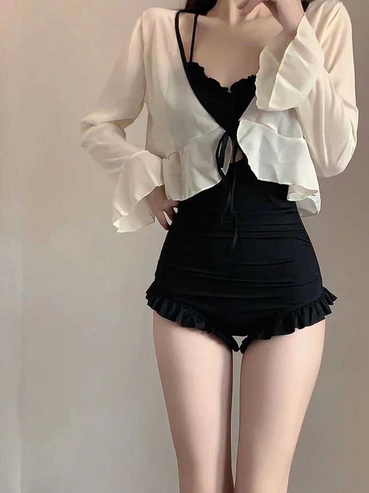 

Pure Desire Sexy Blouse Sle Swimsuit Women's Slimming Cover up Summer Vaion Hot Spring Soaking Swimwear