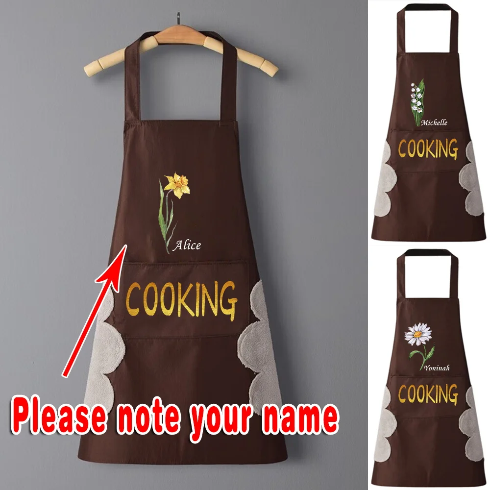 

Персонализированный водонепроницаемый фартук для ресторана и домашней уборки, инструменты для уборки дома.