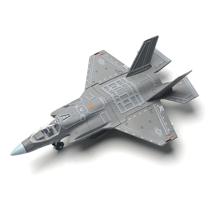 1:72 Amercia F-35 Stealth Fighter Modello Creativo Militare Serie Building Blocks Complementi Arredo Casa Giocattoli Assemblati Per I Ragazzi Regali di Natale