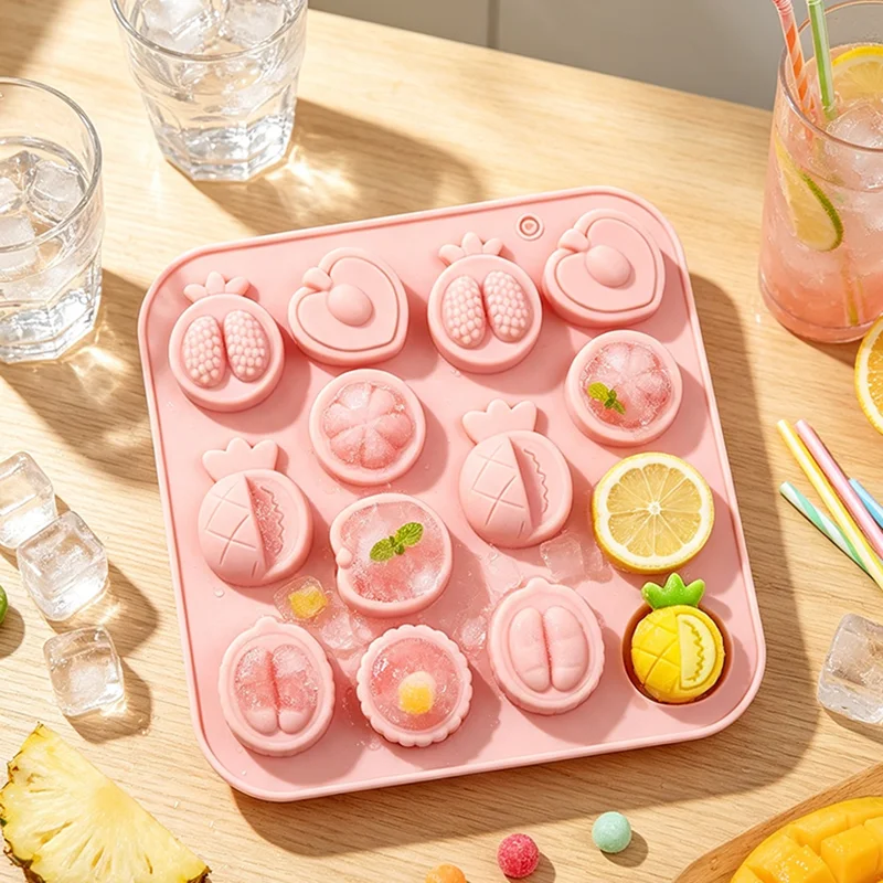Pineapple Silicone Mold For Chocolate Soap 3D Fruit Durian Peach Candy Wax Melts Cupcake Topper Kitchen Bakeware Accessories