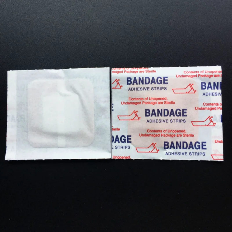 100 pces bandaid à prova dwound água ferida vestindo médico estéril fita bandagem primeiros socorros viagem em casa acampamento ao ar livre kits de emergência