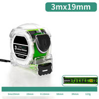 1pc Luminous Stainless Steel Tape Measure Dual-Sided Self-locking Fluorescent Waterproof Tape Measure For Industry DIY Home