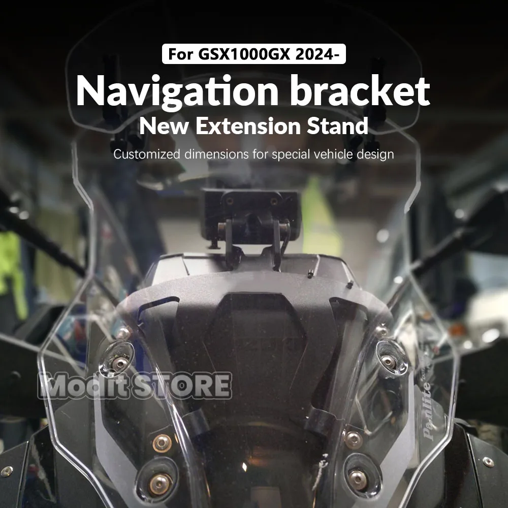 For Suzuki GSX-S1000GX GSXS1000 GX 2024 2025- Navigation Windshield Phone Holder Motorcycle GPS Navigation Mount Bracket 22MM