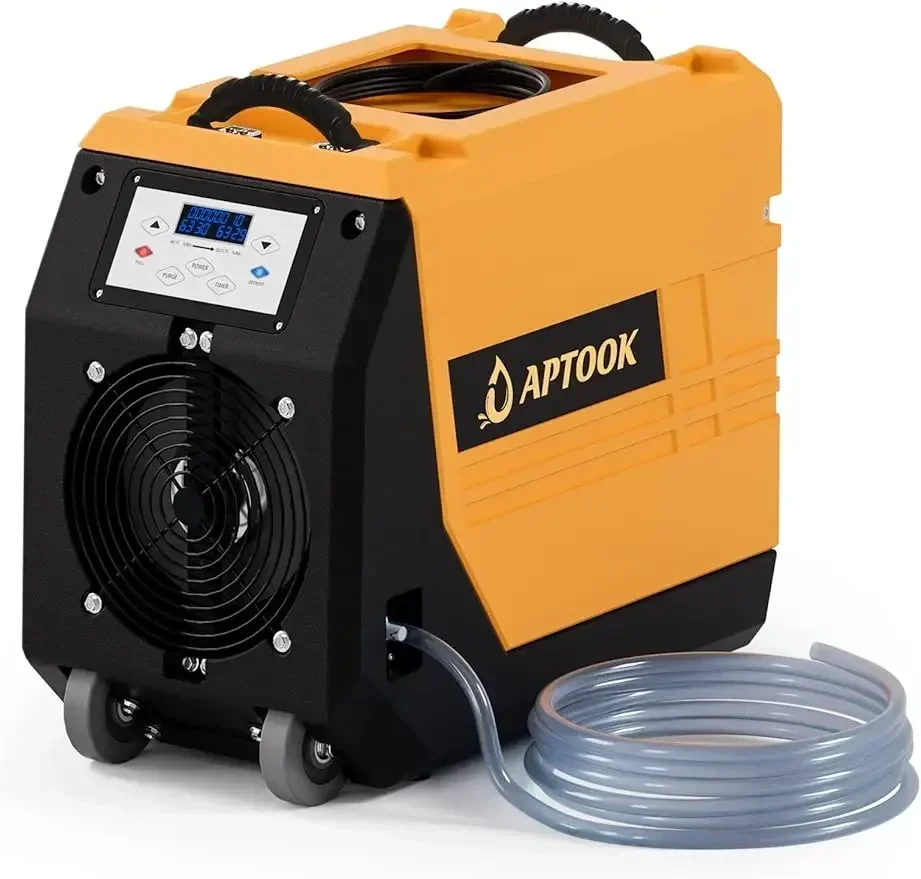 APTOOK 180 PPD Commercial Dehumidifier with Pump, Industrial Compact Crawl Space   Drain Hose