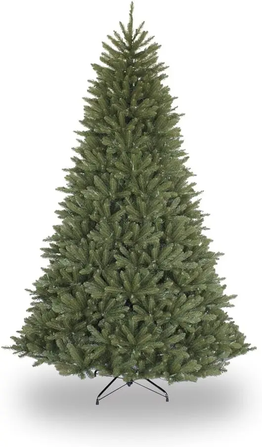 7 Feet Un-Lit Fraser Fir Artificial Christmas Tree with Sturdy Metal Base, Simple Assembly, Flame Resistant, Perfect For Decor