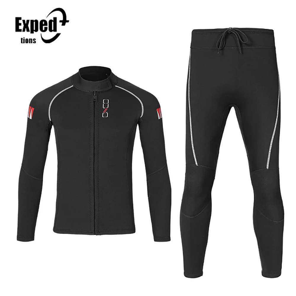 

1.5MM Wetsuit Neoprene Underwater Fishing Kitesurf Surf Surfing Spearfishing Jacket Pants Clothes Men Women Scuba Diving Suit