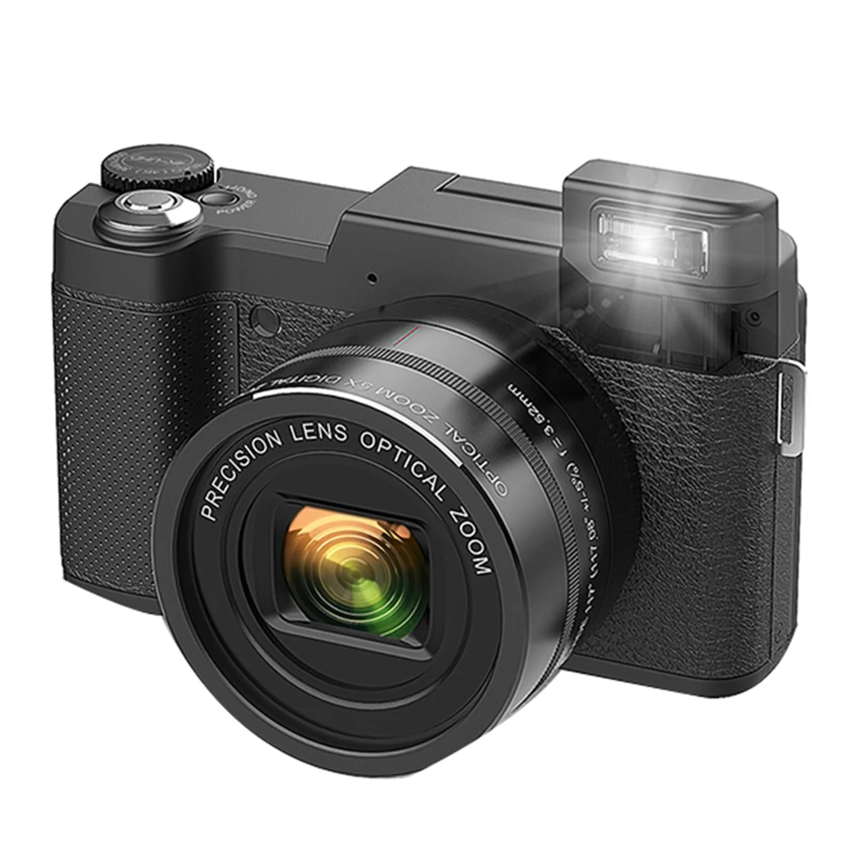 4K 48MP Camera Photo Camera with 5X Optical Zoom & 8X Digital Zoom, Autofocus Compact Camera