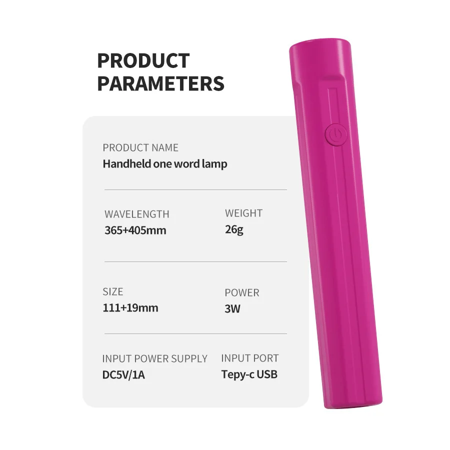 Portable Handheld Mini Nail Lamp For All Gel Polish Quick Dry USB Nail Dryer Machine Manicure Lamp Mini Flashlight Pen