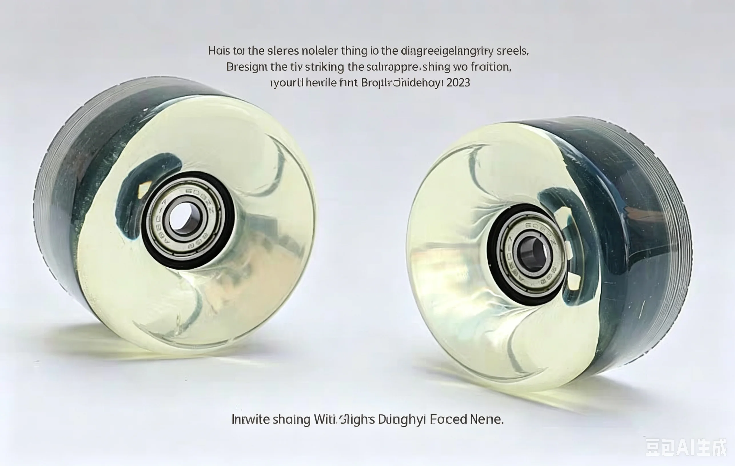 Double-row roller skates wheel brush street roller skates wheel four-wheel skateboard rubber wheel PU wear-resistant high-elasti view 2