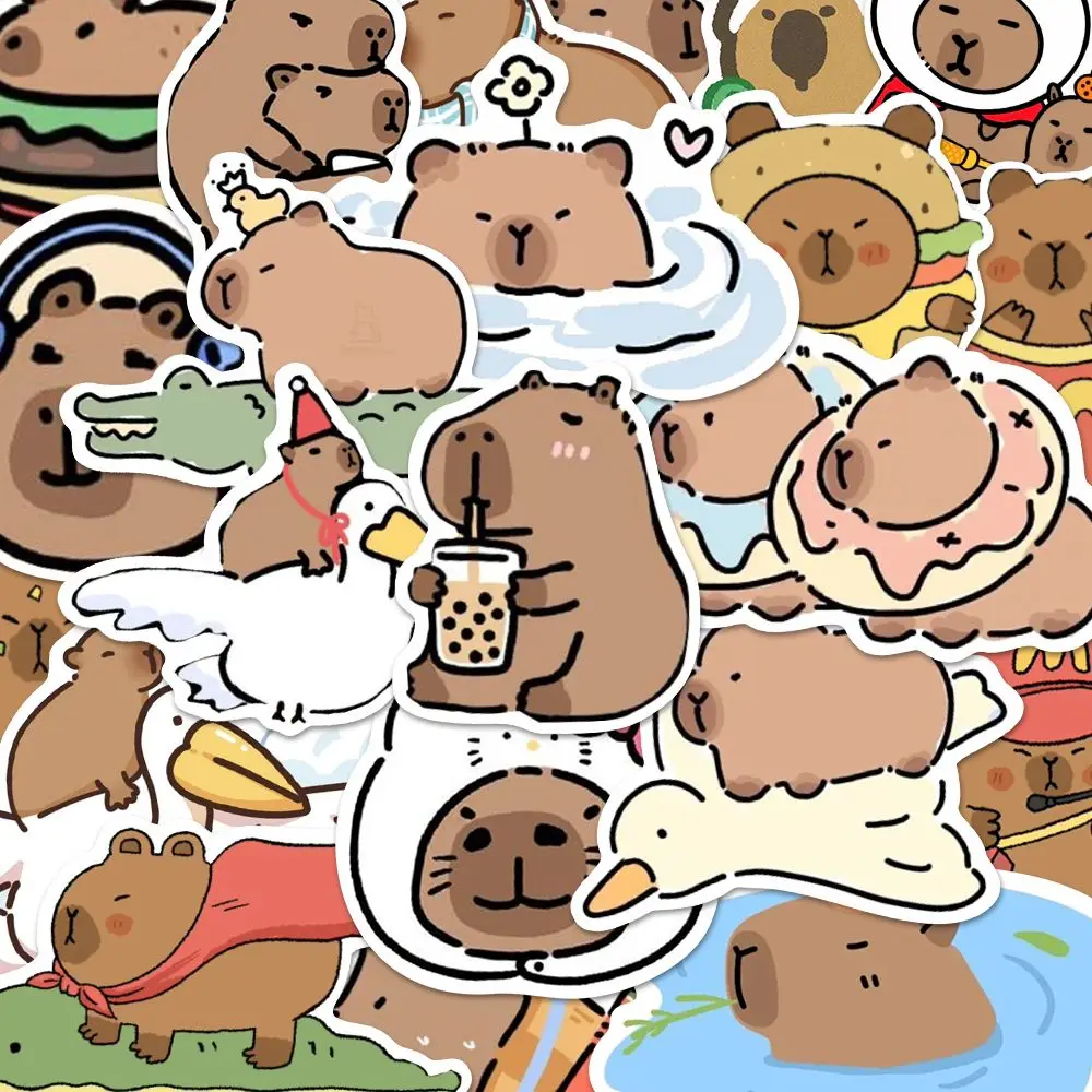 Guinea Pig Stickers Kawaii Cartoon Funny Kids Anime Cute Pet Animal DIY Sketch Gift for Phone Laptop Scrapbooking Waterproof