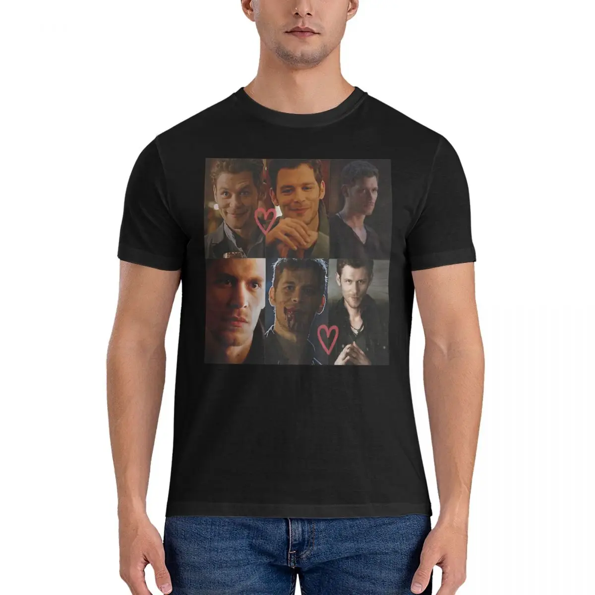 Men's T-Shirt The Vampire Diaries T Shirts Popular Joseph Morgan Summer Tee Shirt Aesthetic Casual Pure Cotton Tops Gift