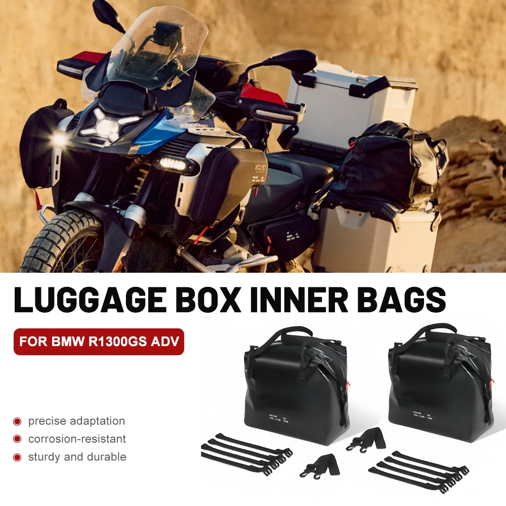Aluminum motorcycle cover bag for BMW R1300GS Adventure R GS1300 R1250GS R1200GS ADV,with lined luggage compartment inner pocket