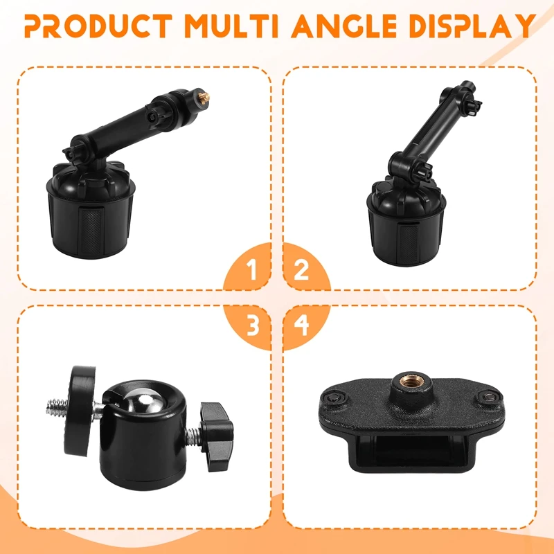 RISE-регулируемый автомобильный держатель рации для UV5R Yaesu, автоматический кронштейн для крепления чашки, подставка, аксессуар для двусторонней радиосвязи