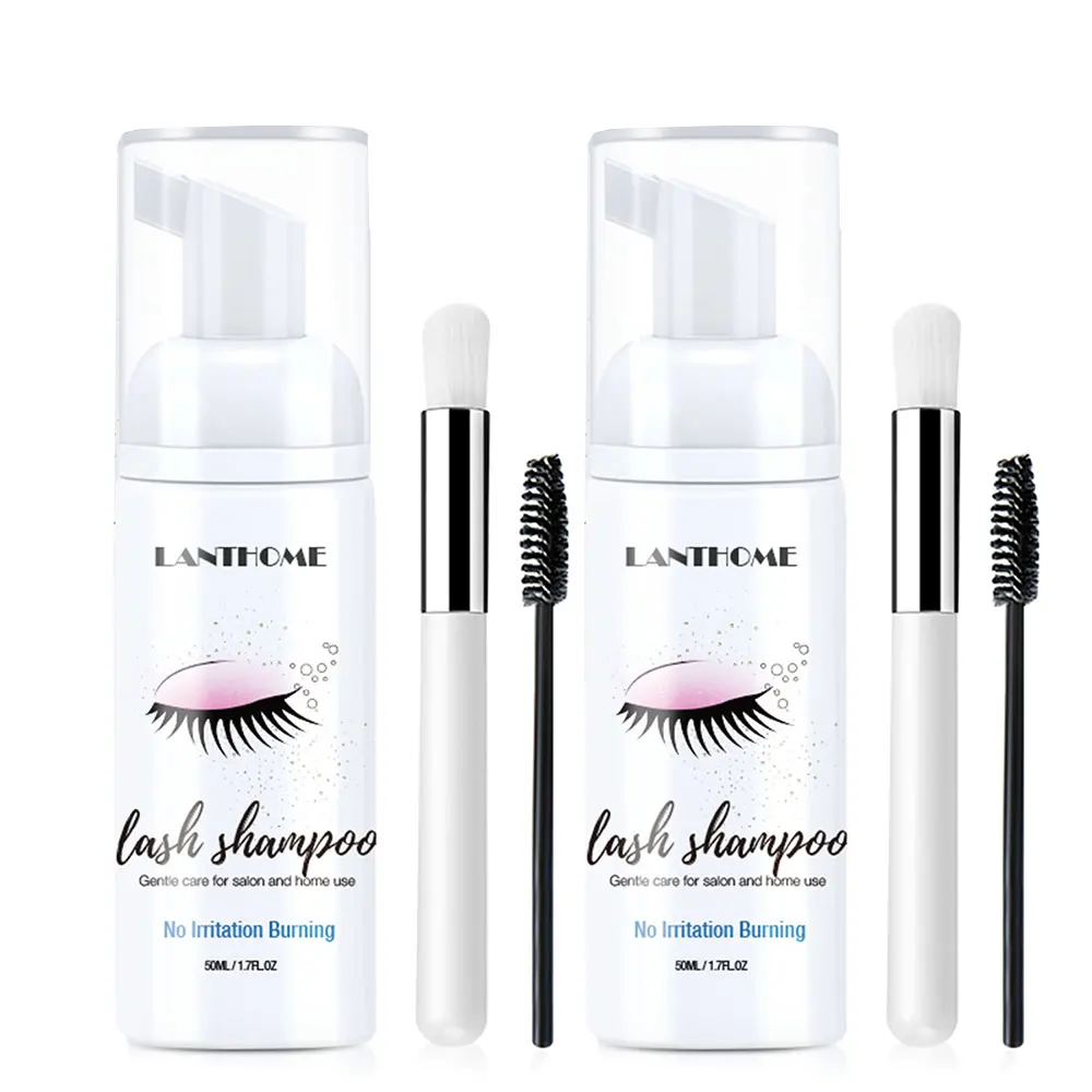50ml Wimperverlenging Shampoo Schuim Ooglid Diepe Schone Reiniger Voor Makeup Tools Mascara Remover Lijm Salon Thuisgebruik