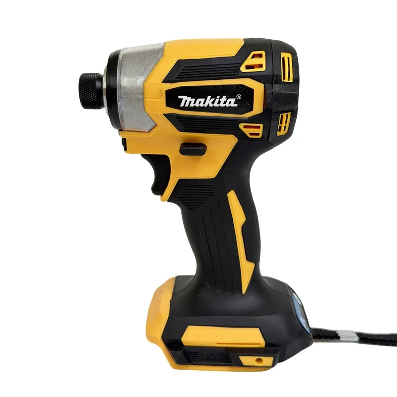 18V Makita DTD173 Brushless Cordless Impact Driver 180Nm T Mode Electric Power Tool for Home DIY Woodworking