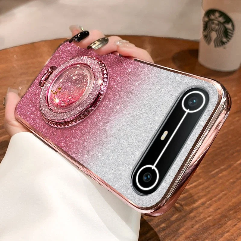 غطاء لامع شفاف مطلي لهاتف Tecno Pova غطاء من السيليكون الناعم الماسي لهاتف Tecno Pova #4