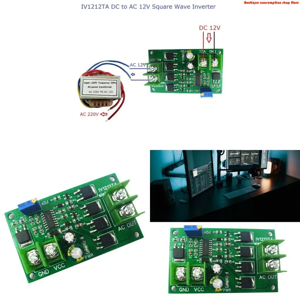 L9NA 12V 100W Square Fluctuation Power Processor Permanent Building For Electronic Devices