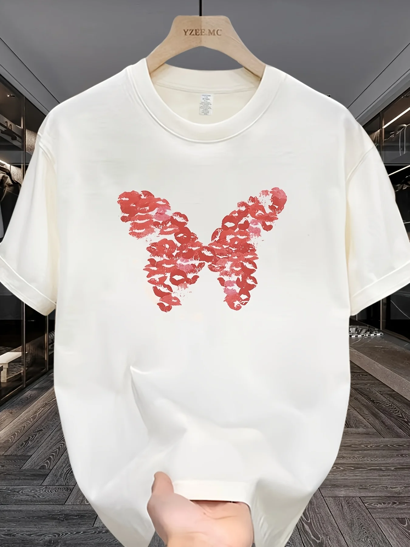 

Men's Cotton Graphic T-Shirt Oversized Casual Tee Round Neck Short Sleeve Summer Top for Teens Young Adults Soft Fabric