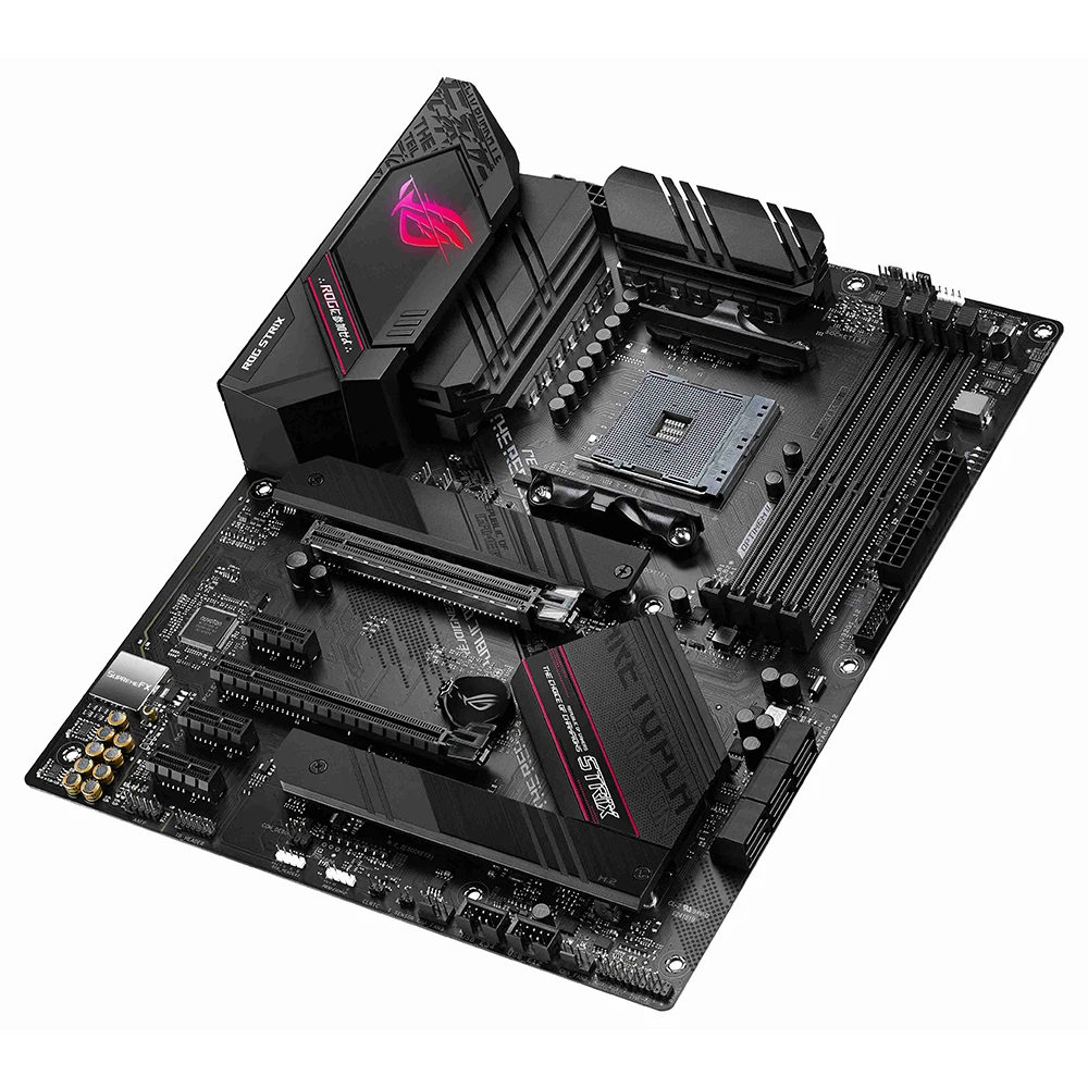 Imagem -03 - Placa-mãe Asus-gaming Atx Amd B550 Ryzen Am4 Jogos B550-f Wi-fi Ddr4 Pcie 4.0 M.2 Duplo com Dissipador de Calor Sata 6