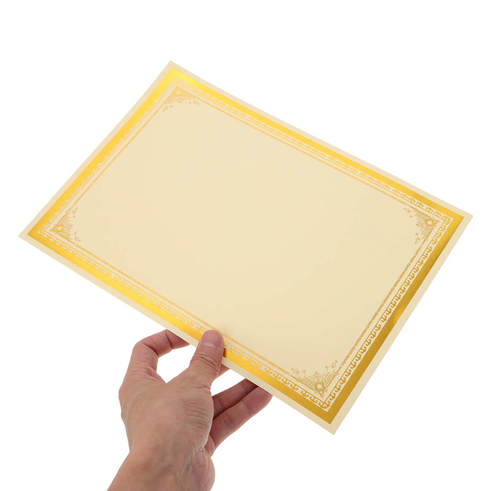 30개 증서 삽입 용지 A4 250G 금박 무지 졸업장 시상서 자원봉사자 인정장 학교용