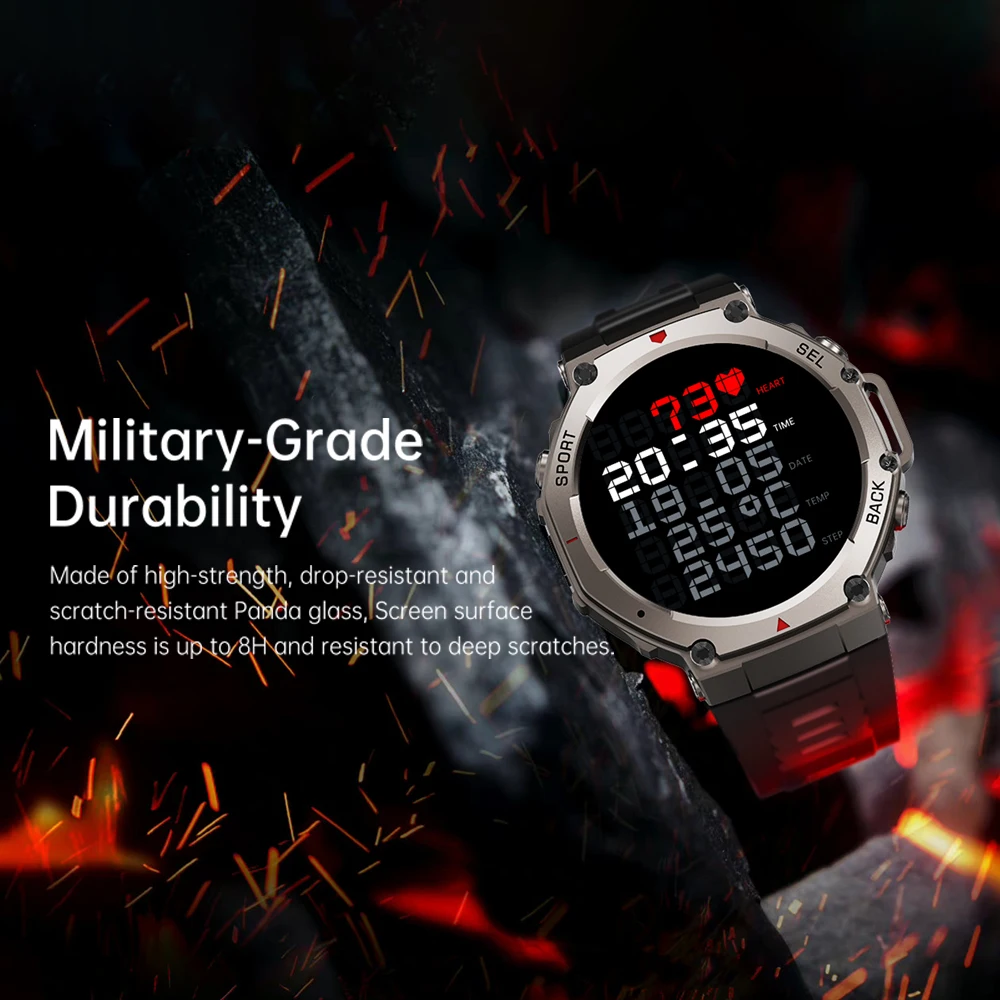 Rainbuvvy DM58 GPS Смарт-часы 1,43-дюймовый AMOLED-дисплей Поддержка ГЛОНАСС BDS Galileo NAVIC QZSS 5ATM Водонепроницаемые умные часы