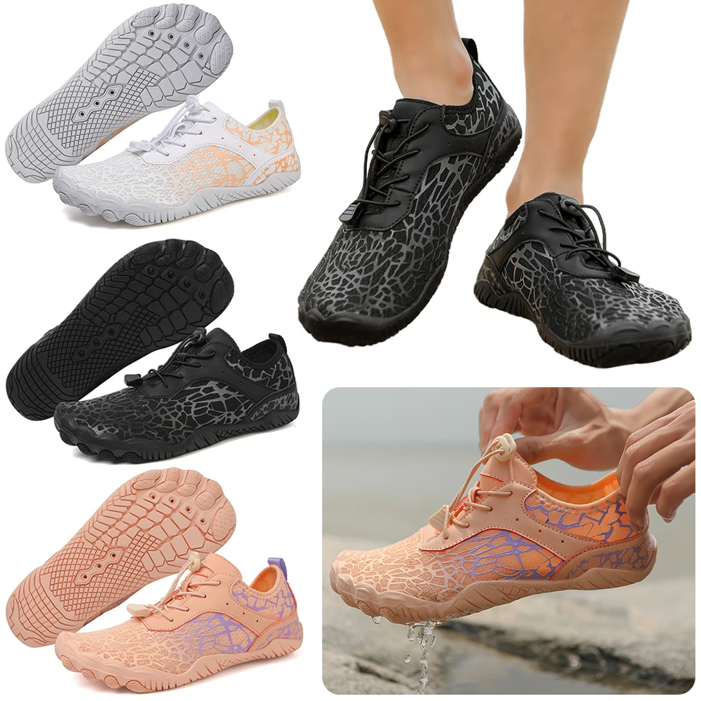 

Men Women Athletic Barefoot Shoes with Drainage Beach Shoes Size 36-46 Upstream Barefoot Shoes for Water Sports Outdoor Beach