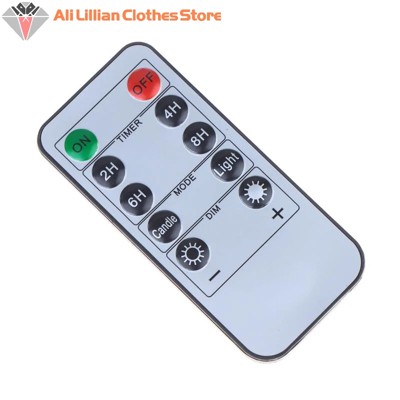 !LED Candle Remote Control 10-Key Battery Operated Remote Control With Timer For Realistic Flameless LED Candles Events Tealight