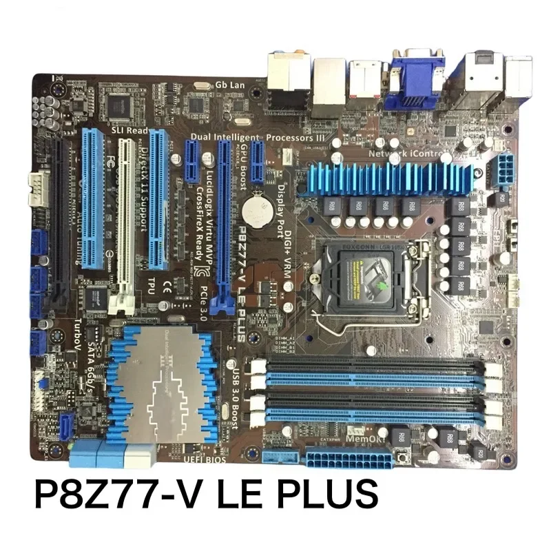 

For ASUS P8Z77-V LE PLUS Motherboard P8Z77-V LE VGA HDMI LGA1155 DDR3 ATX Z77 Mainboard 100% Tested OK Fully Work Free Shipping
