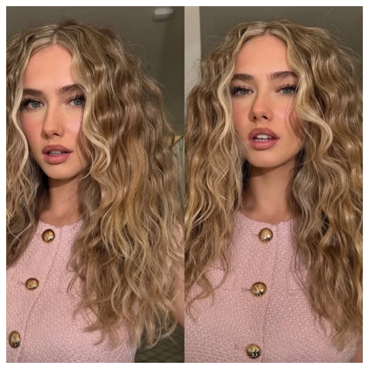 

18-дюймовый натуральный мягкий смешанный человеческий волос ручной работы, кружевной передний термостойкий коричневый и светлый волос с глубоким волнистым синтетическим париком