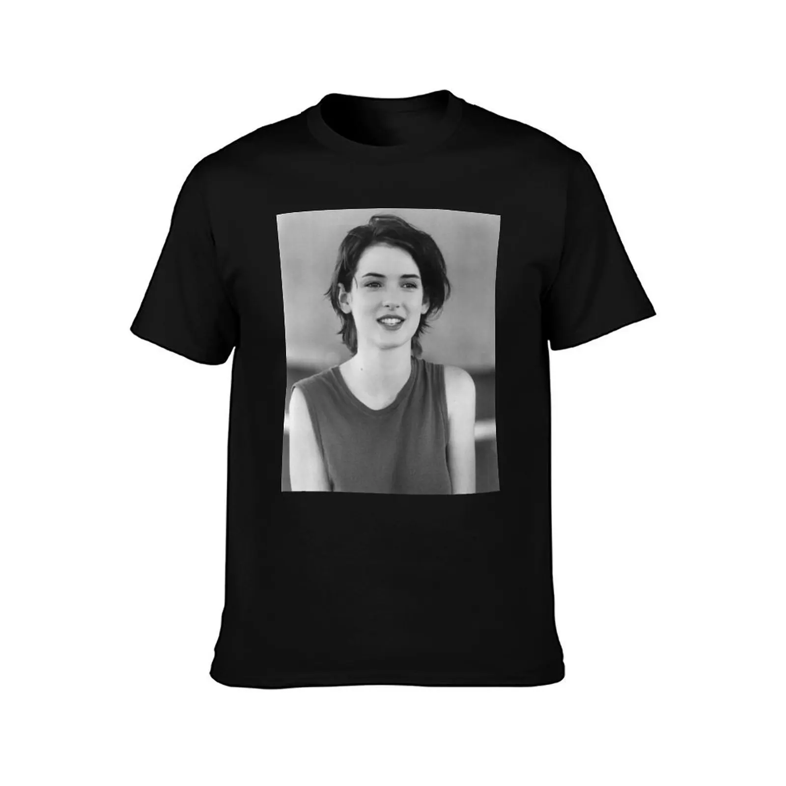 Beautiful - Winona Ryder 56 T-Shirt cotton graphic tees baggy shirts t shirts for men graphic