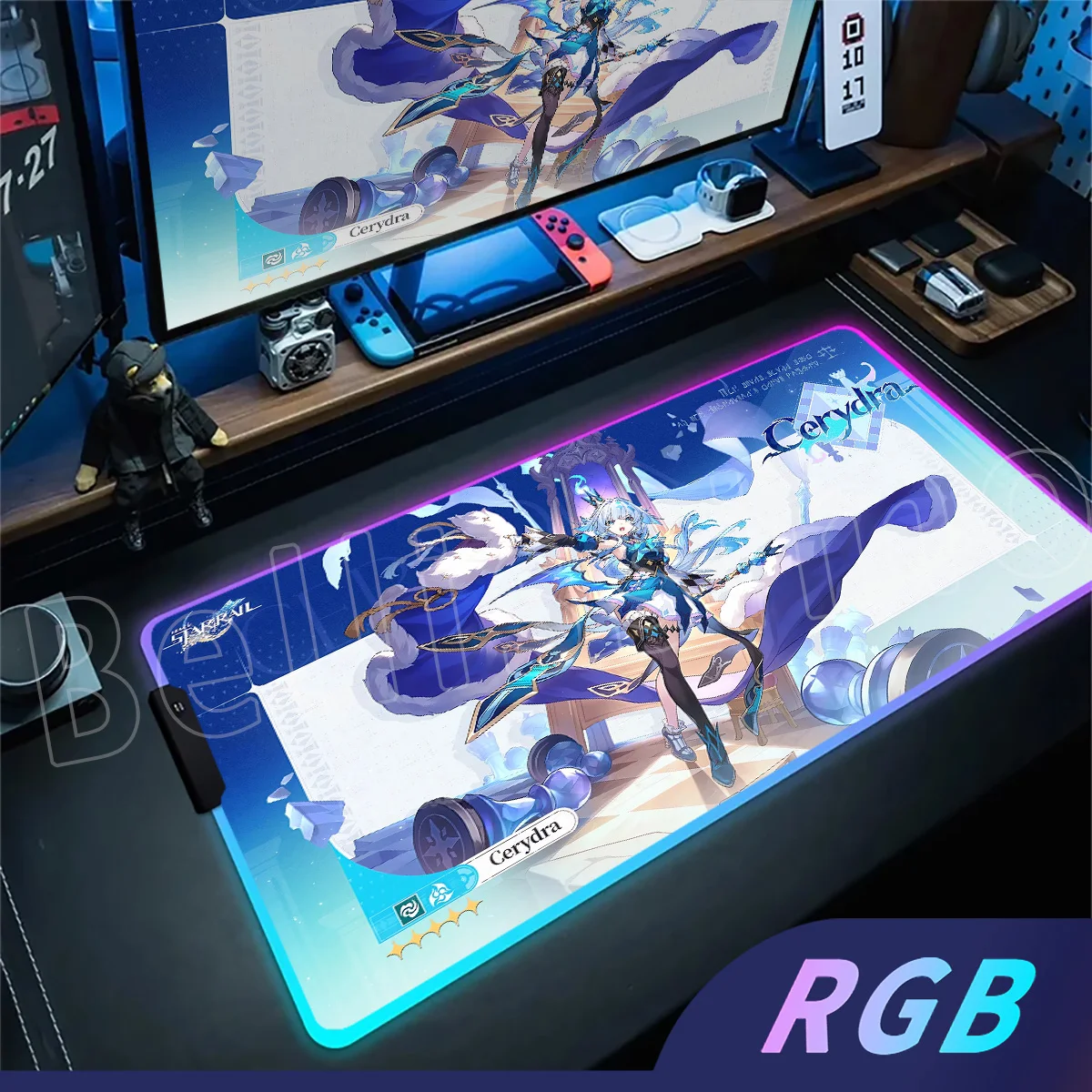 

Сексуальная синяя девушка HD Печать Honkai Star Rai Коврик для мыши Cerydra RGB Коврик для мыши XXL Игровой ноутбук ПК Компьютер Аниме ПК Клавиатура Настольный коврик