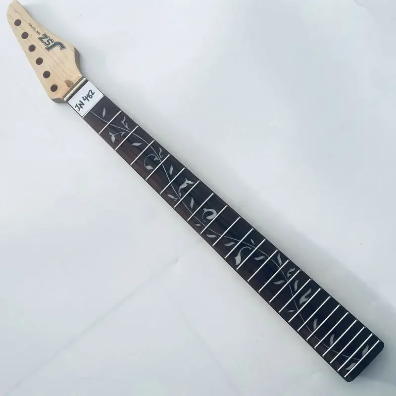 

IN482 Original JSZ Mini Size Electric Guitar Neck Maple With Rosewood 24 Frets for DIY Guitar Parts Right Hand