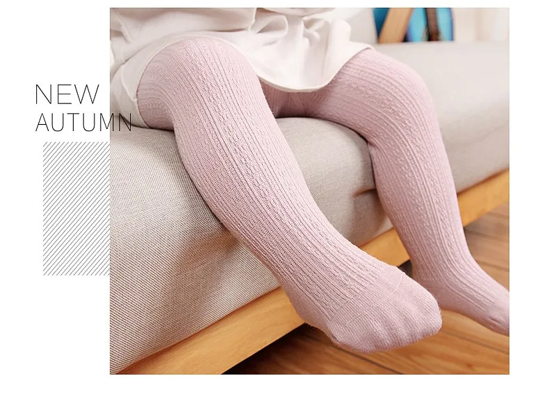Ircomll 2 Paar Baby-Mädchen-Strumpfhosen, warme Leggings, Baumwoll-Tanzstrumpfhosen für Mädchen, einfarbige Strumpfhosen für Prinzessinnen, Kinderhosen – Detail 12
