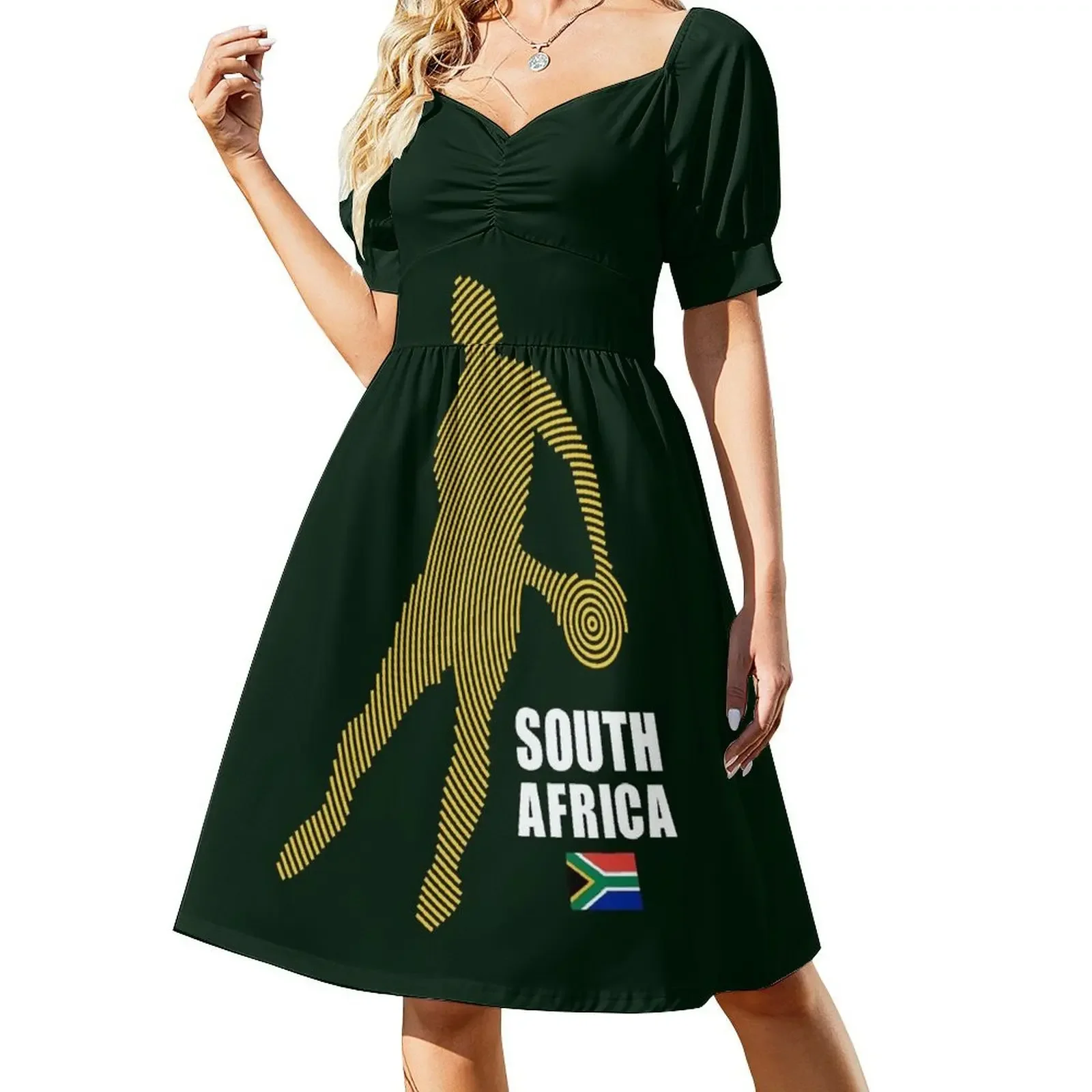 South Africa Flag Rugby Player Sleeveless Dress Women's dress dresses for womens 2025 Dress