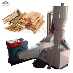 200-250kg/H Diesel Wood Pellet Making Machine Flat-Die Sawdust Biomass Fuel Pellet Mill Machine Granulator