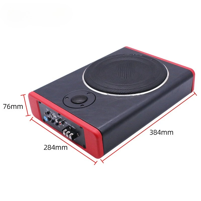 12V High Power Active Car Modified Speaker with Bluetooth 10 Inch Ultra-Thin Subwoofer