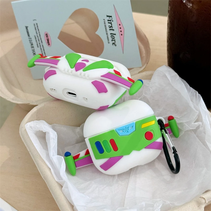 디즈니 버즈 라이트 이어 이어폰 커버 Apple AirPods 1 2 3 4 세대 Airpods Pro/Pro2 무선 블루투스 헤드폰 케이스 썸네일 4