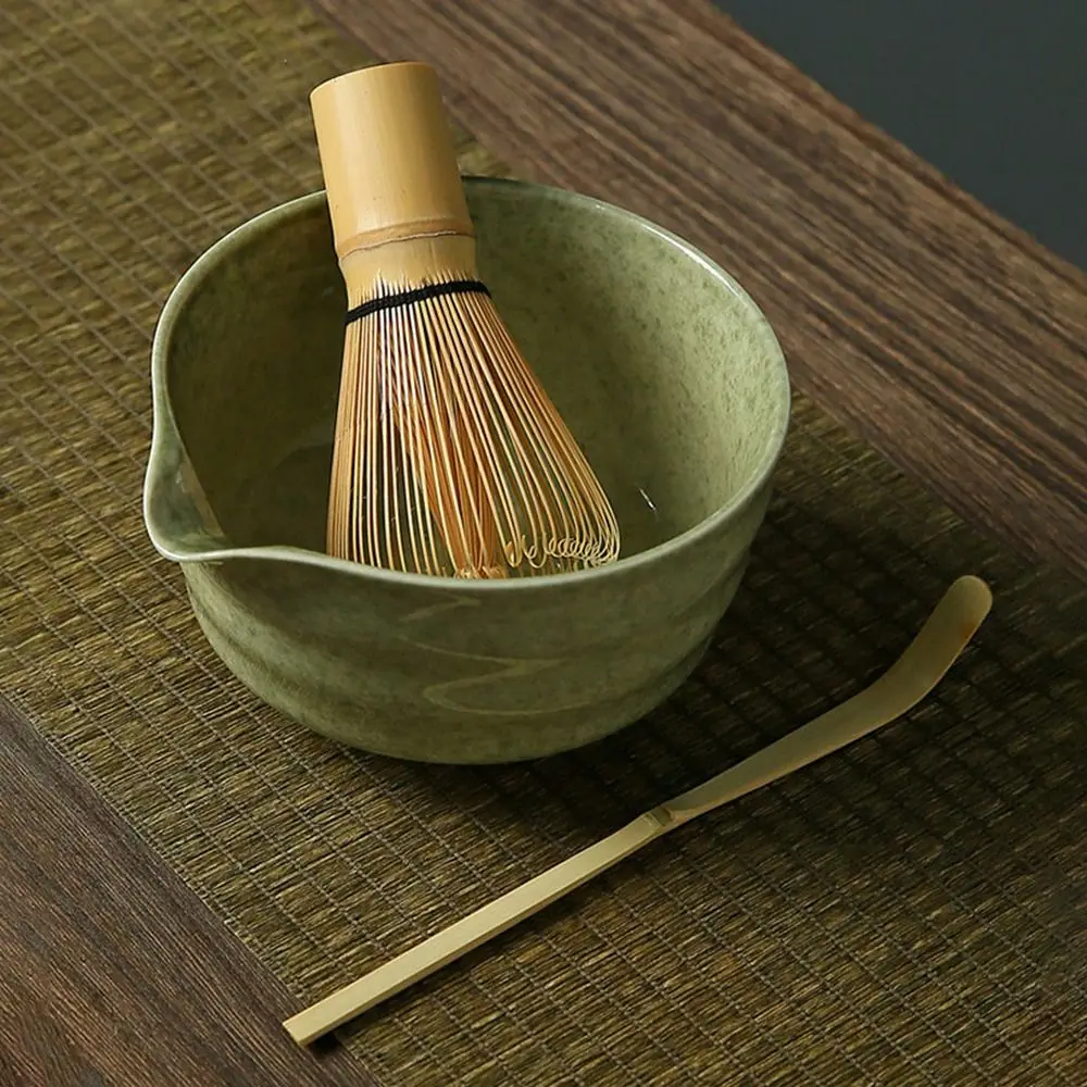 

4/7 шт. новый керамический бамбуковый японский чайный сервиз с носиком, пищевой чайный венчик, многоразовый японский чайный сервиз ручной работы Chasen Chawan Home