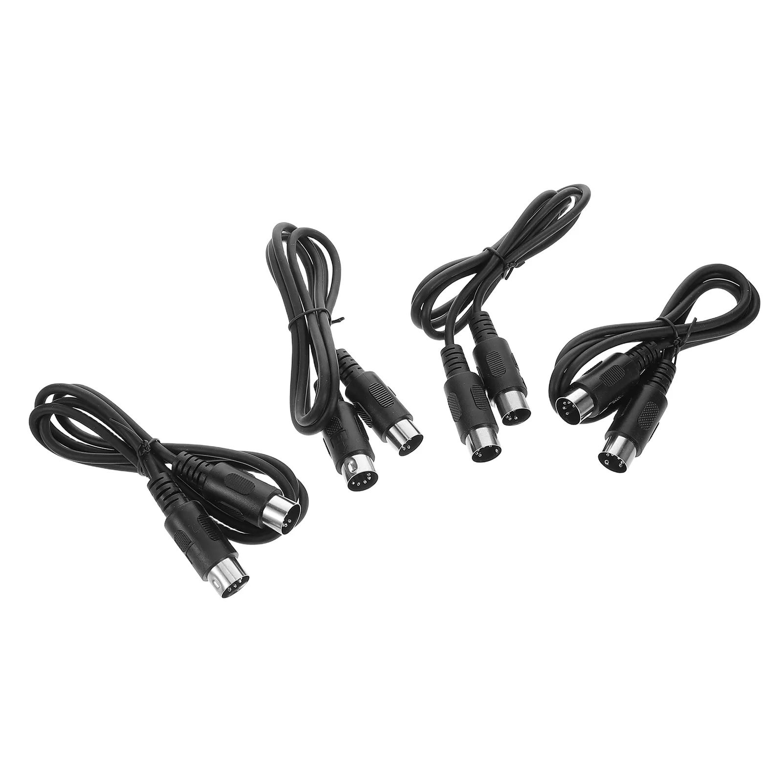 

4 Pcs Five-pin Cable Converter Audio Equipment Midi Electronic Drum Guitar Metal 5-pin Extension