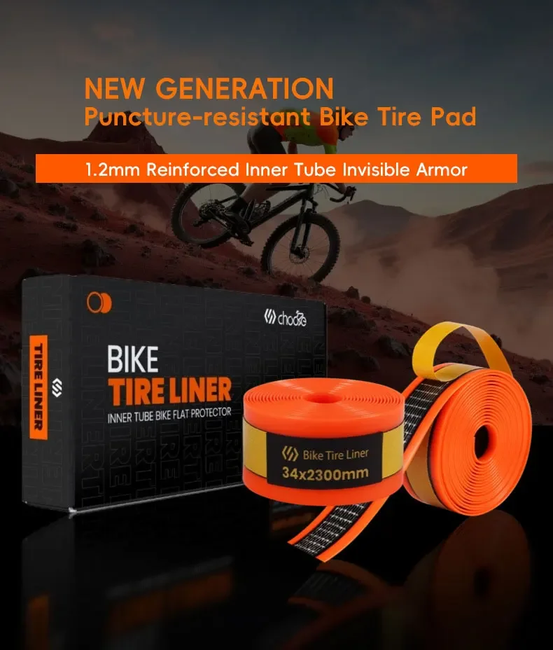2 Stück Anti-Pannen-Reifenschutz für MTB & Rennrad, 26/27,5/29 Zoll 700C Fahrradreifen-Schutzpolster Radschutz – Detail 1