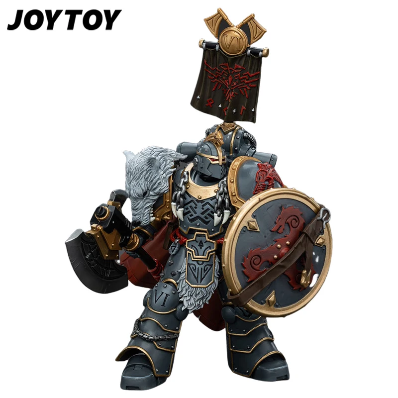 Original JOYTOY x Warhammer 40K HH Space Coyote Legion Consul (Energy Axe & Shield) Assembly Figure Genuine ModelOrnament Gift