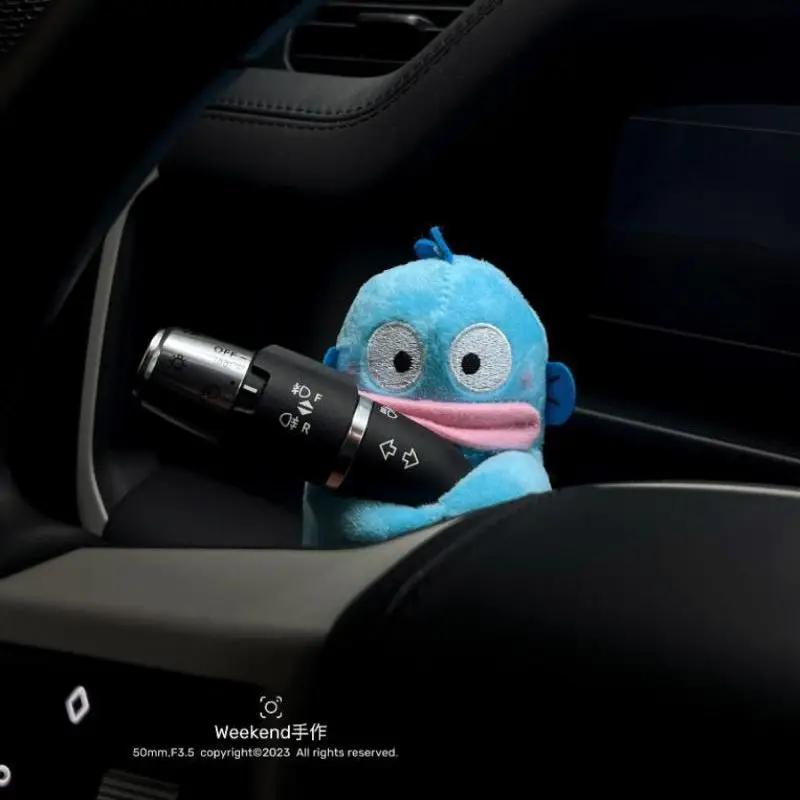 Funny Sanrio Hangyodon Car Wiper Turn Signal Decoration Plush Doll 2024 Kawaii Cartoon Car Wiper Accessories Auto Interior Gift