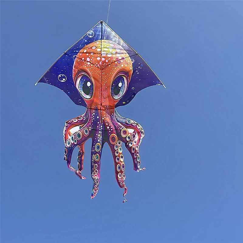 free shipping octopus kite cometas de viento outdoor toys kite for kids kite professional breezemoon toy sports deportes-y-ocio