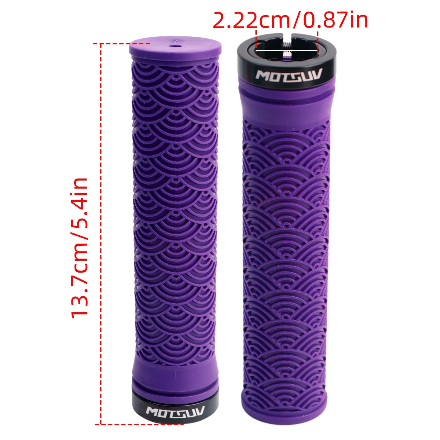 Bicycle Handle Bar Grips TPE Mountain Bike Soft Single-sided Locking Handlebar Cover Plug Rubber Non-slip Cycling Accessories