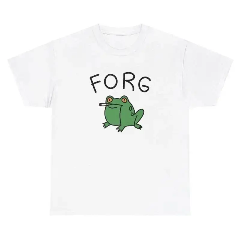 FORG Frog T Shirt Funny Oddly Specific Cursed Meme Gen Z Weird Joke Gift Tee