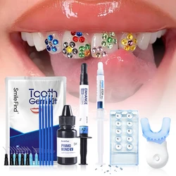 Cristal Jóias Dente Gem Kit, Dentes quentes Decorações, Ácido Gravura Gel, Light Cure Adesivo, Flowable Composite, Professional DIY, 37%