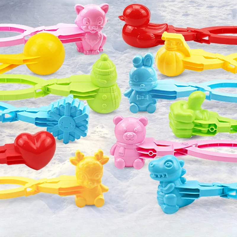 Snowball Clamp Duck Snowflake Grenade Shape Snowball Making Tongs Winter Outdoor Snow Play Sports Toys Snowball Throwing Tool