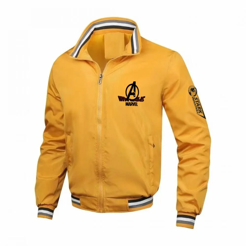 

Marvel Avengers Spider Man Men's Stand up Baseball Jacket Casual Fashion Windproof Daily Wear Coat