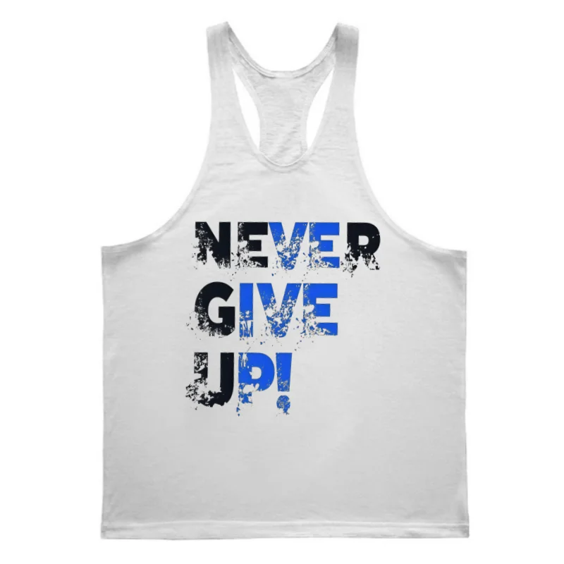 Fitness Workout Stringer Tank Men's, Racerback Thin Strap, Breathable for Gym, Suitable for Strength Training, Bodybuilding