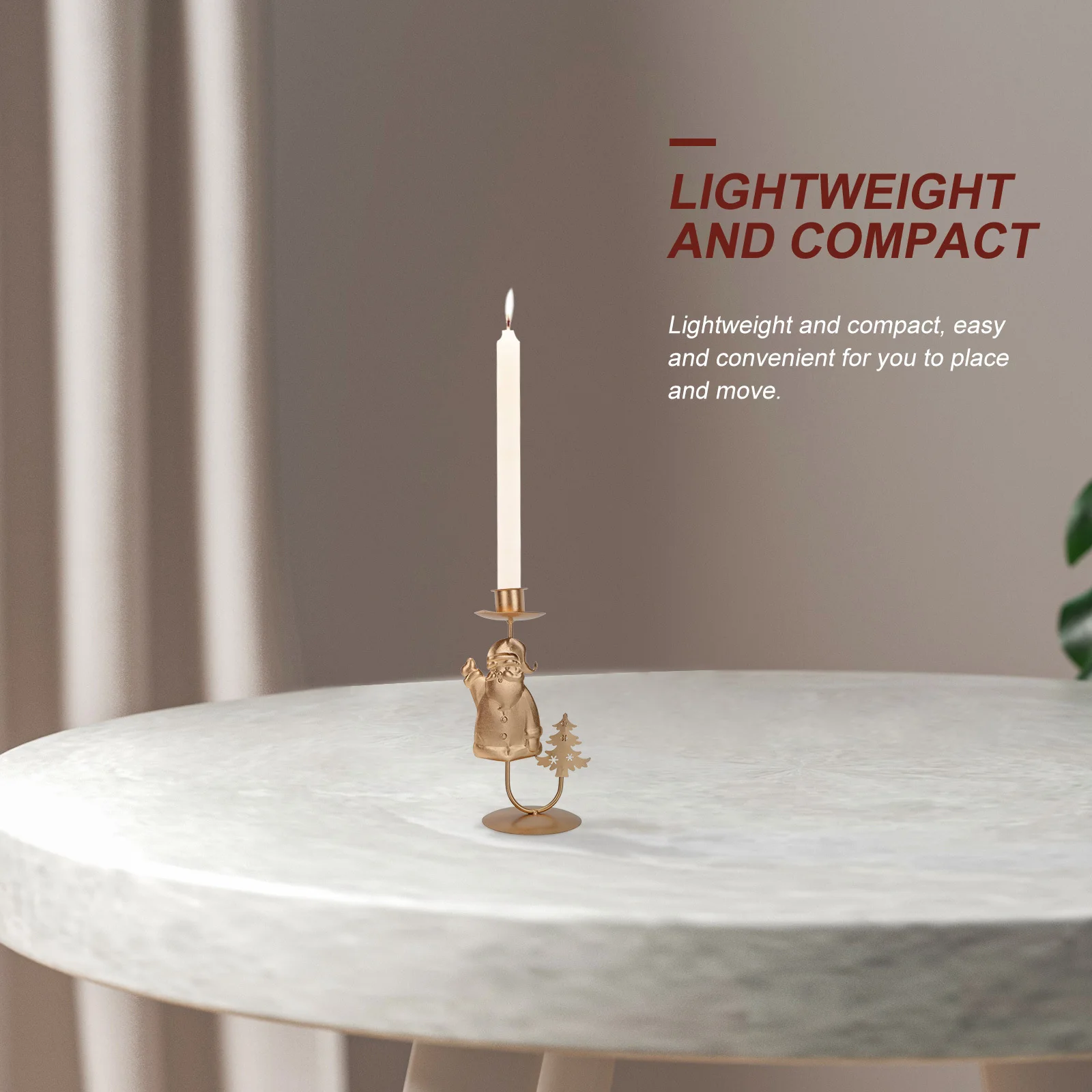 2 قطعة حامل شموع عيد الميلاد المعدني الإبداعي الرجعية حامل شمعدان ديكور عيد الميلاد حامل مهرجان عيد الميلاد حامل شموع